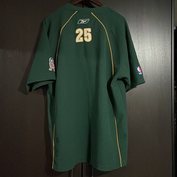 Seattle sonics jersey #25 + baseball cap. Official Team issue in 08. - Picture 7 of 12